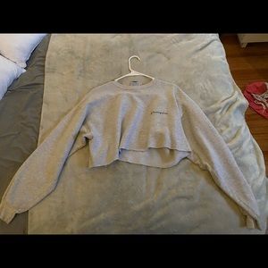 Cropped champion crew neck